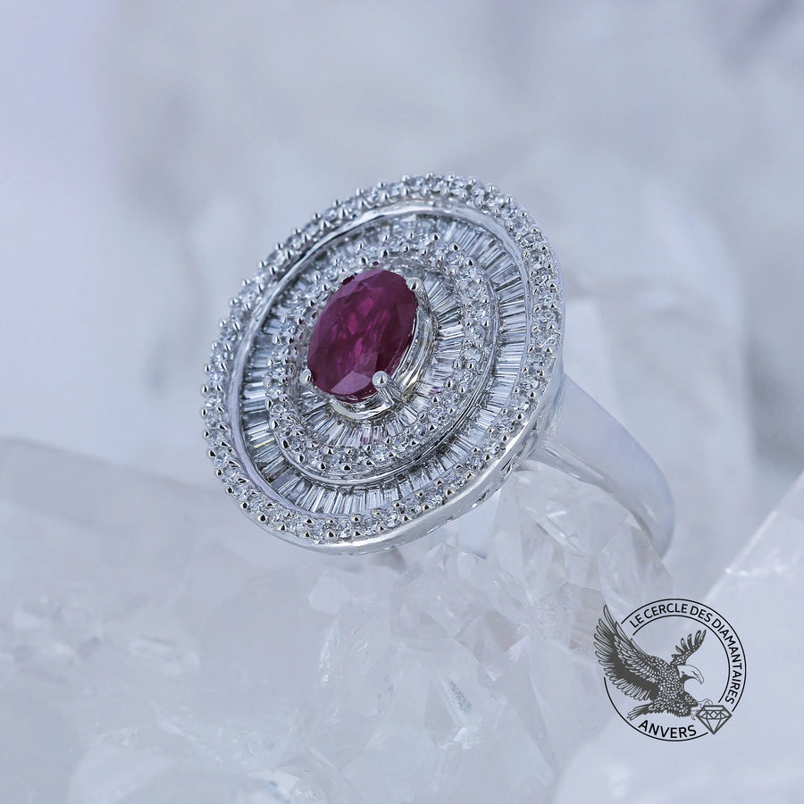 Bague rubis - Léa 