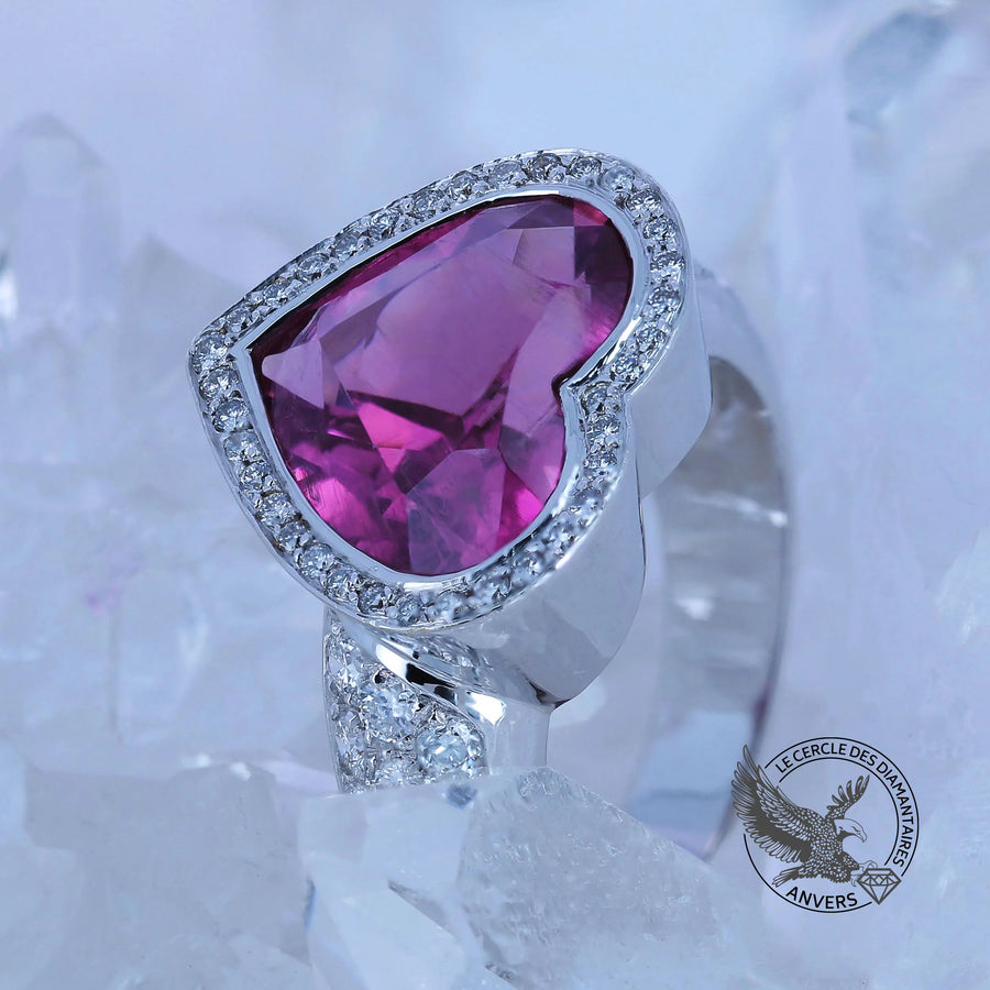 Bague Saphir Rose - Palpitant
