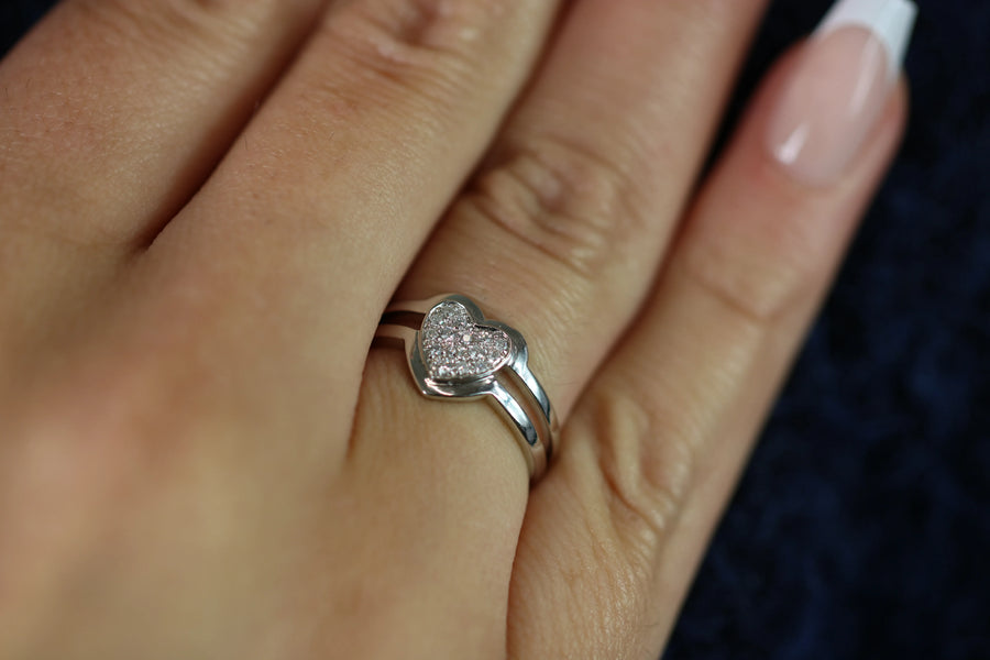 Bague Diamant- Lumière du Cœur