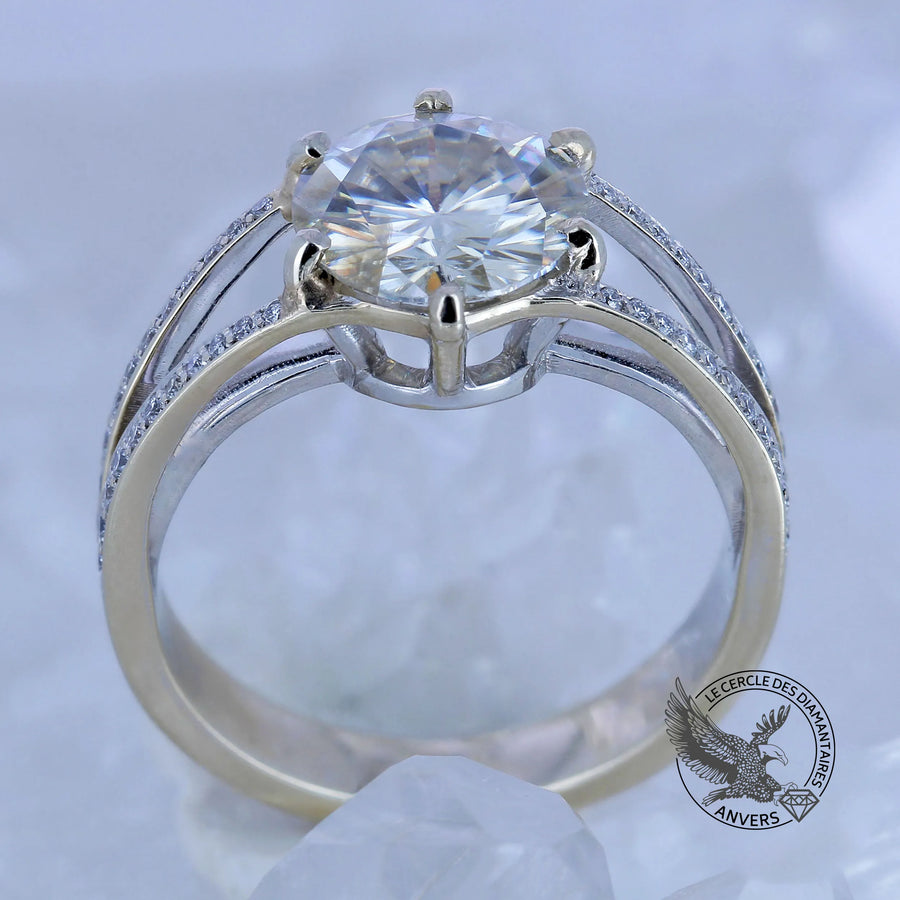 Bague en diamant blanc - Ariane