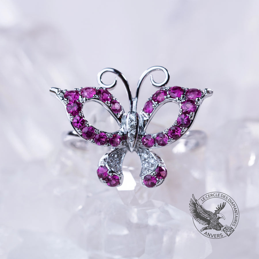 Bague Spinelle - Papillon