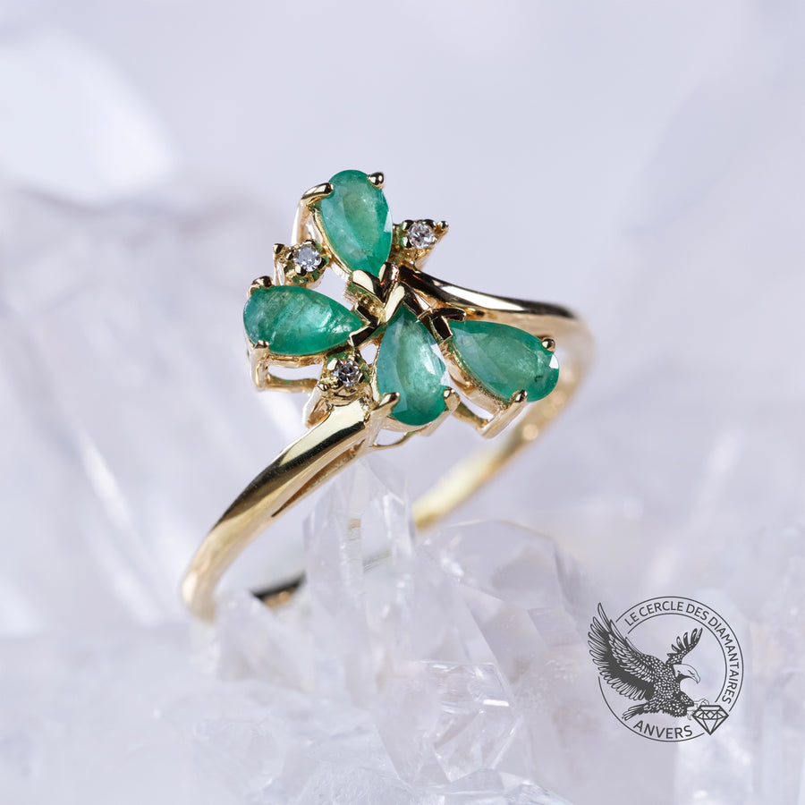 Bague Émeraude - Lys