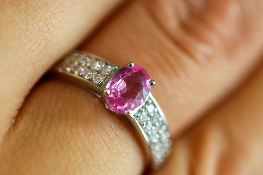 Bague Saphir - Rose Celeste