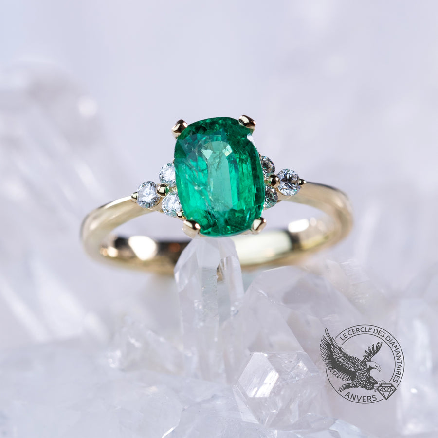 Bague en émeraude verte - Esmée