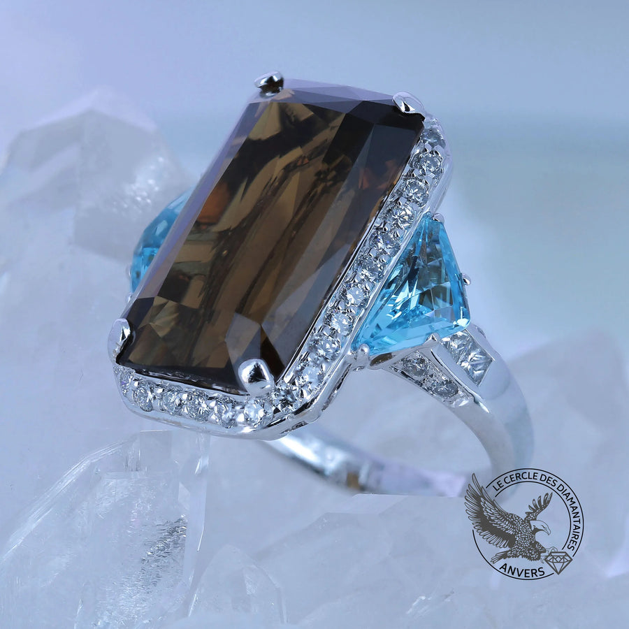Bague Quartz Fumé - Bourbon