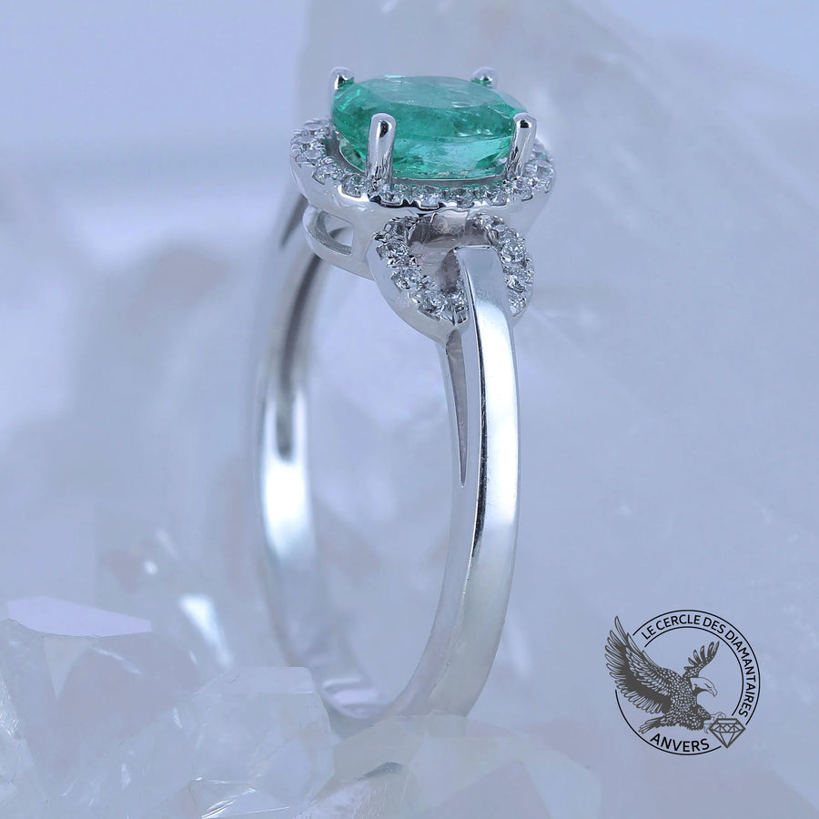 Bague Emeraude - Nénuphar