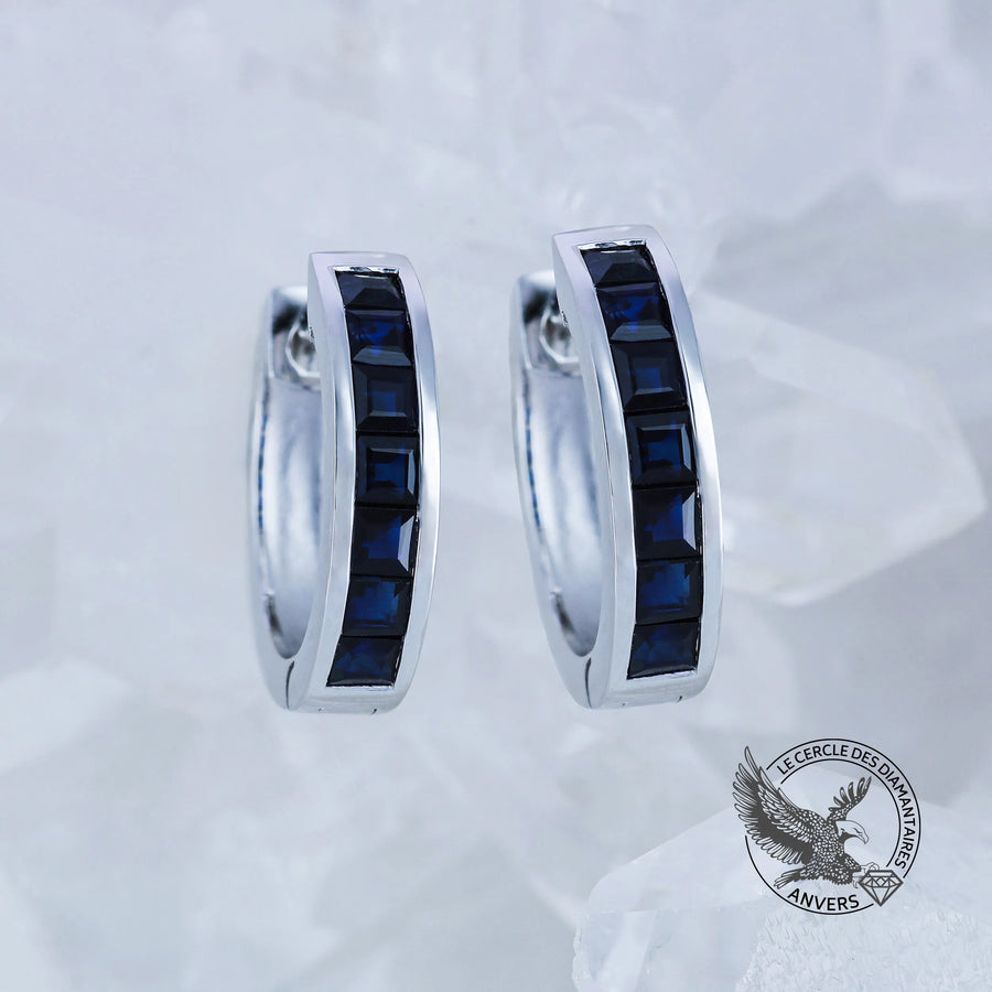 Pendantes Saphir - Bleue Nuit 
