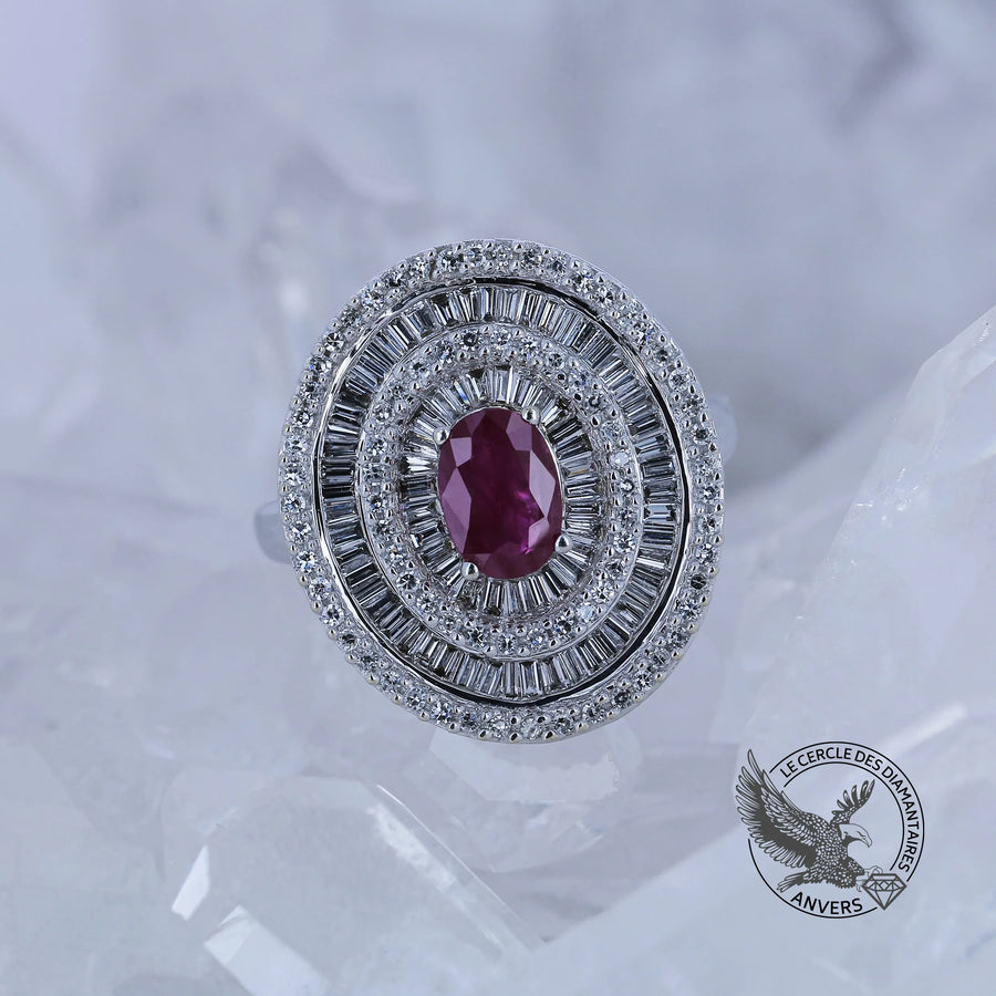 Bague rubis - Léa 